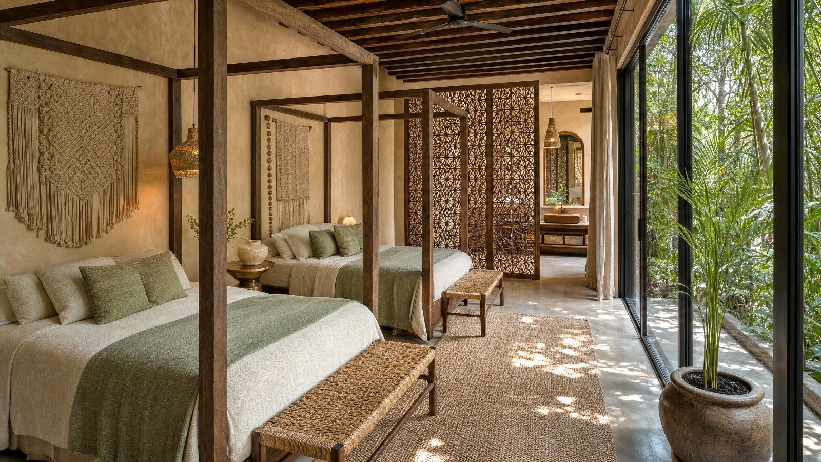 Interior de Villa Áak'ab